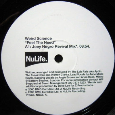 WEIRD SCIENCE - Feel The Need