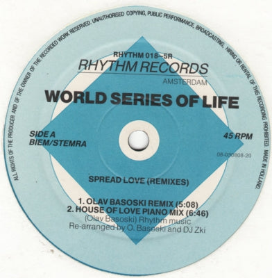 WORLD SERIES OF LIFE  - Spread Love (Remixes)