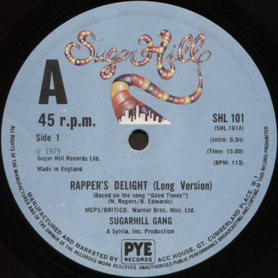 THE SUGARHILL GANG - Rapper's Delight