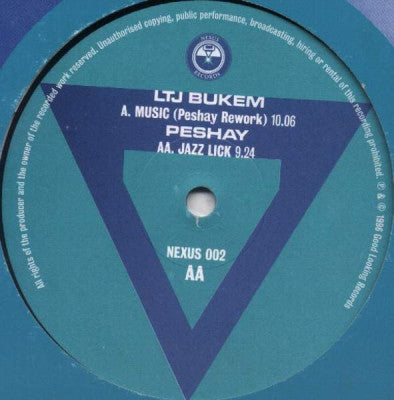 LTJ BUKEM / PESHAY - Music (Peshay Rework) / Jazz Lick