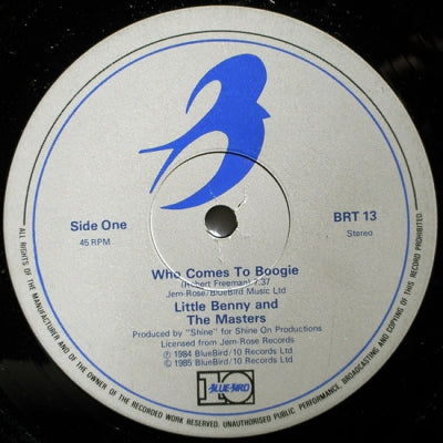 LITTLE BENNY AND THE MASTERS - Who Comes To Boogie
