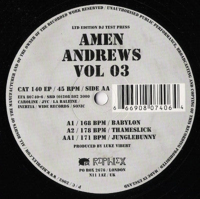 LUKE VIBERT - Amen Andrews Vol: 03