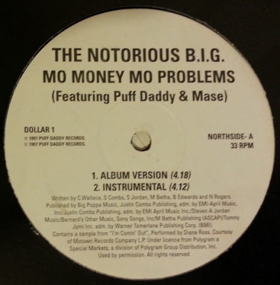 THE NOTORIOUS B.I.G. FEATURING PUFF DADDY & MASE - Mo Money Mo Problems