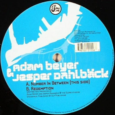 ADAM BEYER & JESPER DAHLBACK - Number In Between / Redemption
