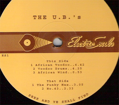 THE U.B.'S - African Voodoo / Voodoo Drums / African Wind / The Funky Max / No. 43