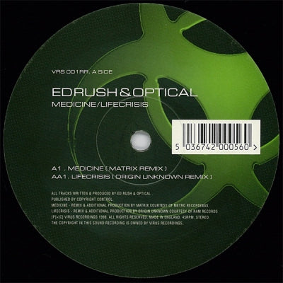 ED RUSH & OPTICAL - Medicine / Lifecrisis (Remixes)