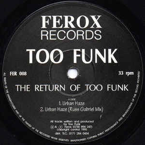 TOO FUNK - The Return Of Too Funk EP