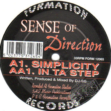 SENSE OF DIRECTION - Simplicity / In Ta Step