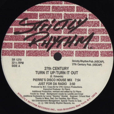 27TH CENTURY - Turn It Up / Turn It Out