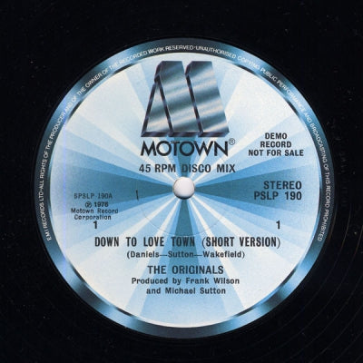 THE ORIGINALS - Down To Love Town