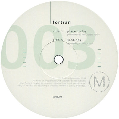 FORTRAN - Place To Be / Sardines