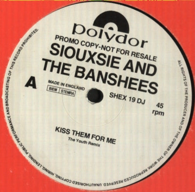 SIOUXSIE AND THE BANSHEES - Kiss Them For Me