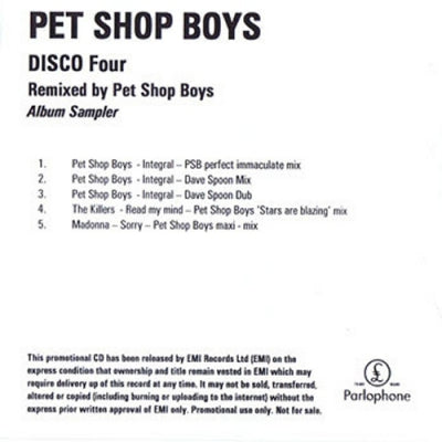 PET SHOP BOYS - Disco Four