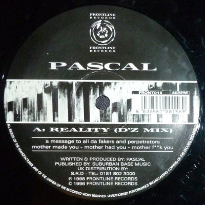 PASCAL - Reality (D'Z Mix) / Funkadelic