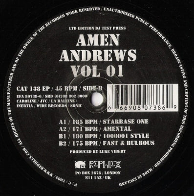 LUKE VIBERT - Amen Andrews Vol. 01