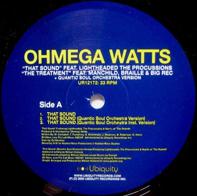 OHMEGA WATTS - That Sound / The Treatment
