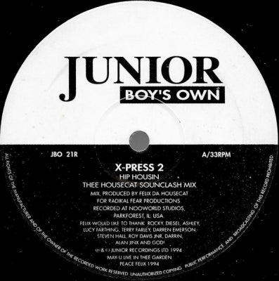 X-PRESS 2 - Rock 2 House / Hip Housin'