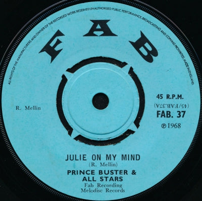 PRINCE BUSTER & ALL STARS - Julie On My Mind / This Is A Hold Up