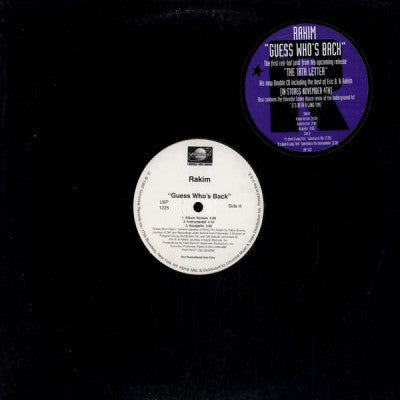 RAKIM - Guess Who's Back
