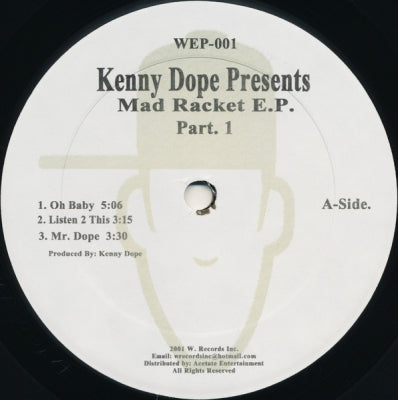 KENNY DOPE PRESENTS - Mad Racket E.P. (Part. 1)