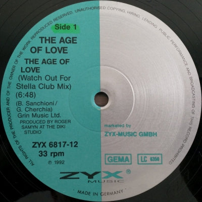 AGE OF LOVE - The Age Of Love