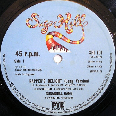 THE SUGARHILL GANG - Rapper's Delight