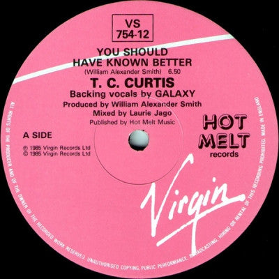 T.C. CURTIS - You Should Have Known Better