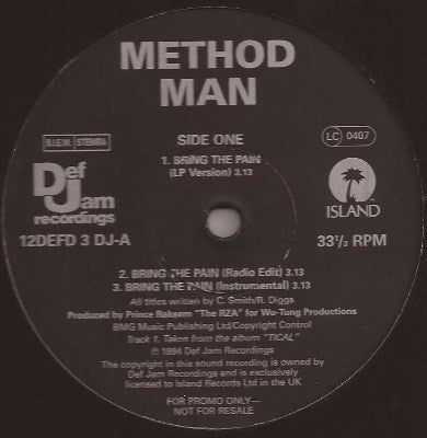 REDMAN & METHOD MAN - Rockafella / Bring The Pain