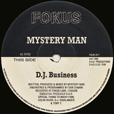 MYSTERY MAN - D.J. Business / Love E