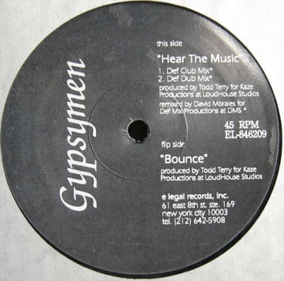 GYPSYMEN - Hear The Music / Bounce