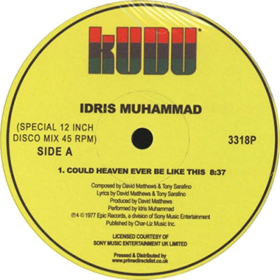 IDRIS MUHAMMAD / GROVER WASHINGTON, JR. - Could Heaven Ever Be Like This / Mister Magic