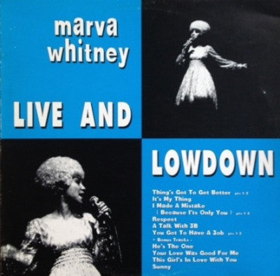 MARVA WHITNEY - Live And Lowdown
