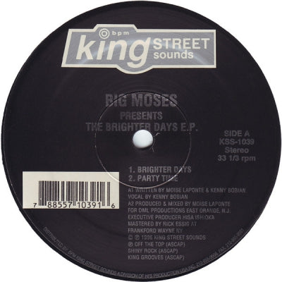BIG MOSES FEATURING KENNY BOBIAN - The Brighter Days E.P.