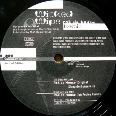 WICKED WIPE - Rok Da House