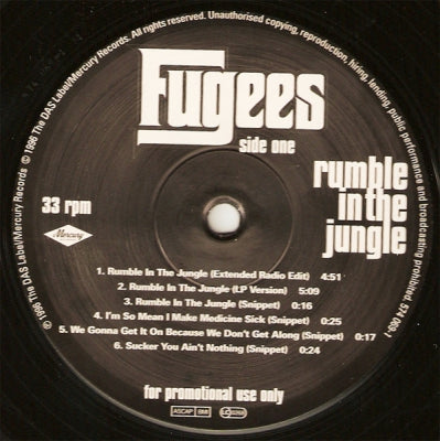FUGEES FEATURING A TRIBE CALLED QUEST, BUSTA RHYMES AND FORTE. - Rumble In The Jungle