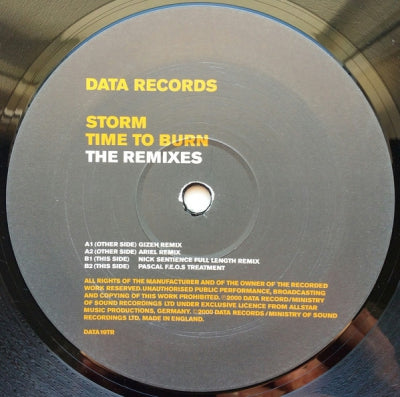 STORM - Time To Burn (Remixes)