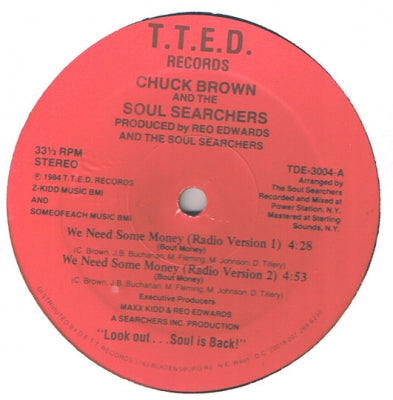 CHUCK BROWN & THE SOULSEARCHERS - We Need Some Money