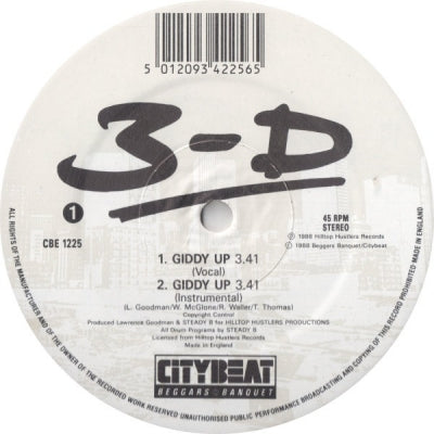 3-D - Giddy Up / Once More (You Hear The Dope Stuff)
