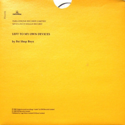 PET SHOP BOYS - Left To My Own Devices