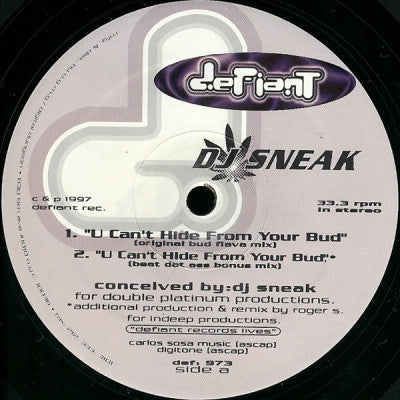 DJ SNEAK - U Can't Hide From Your Bud