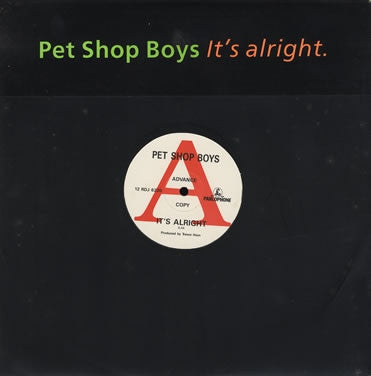 PET SHOP BOYS - It's Alright