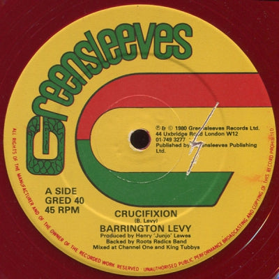 BARRINGTON LEVY - Crucifixion