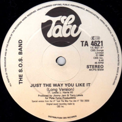 SOS BAND - Just The Way You Like It