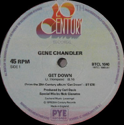 GENE CHANDLER - Get Down