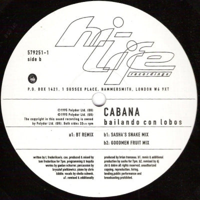 CABANA - Bailando Con Lobos