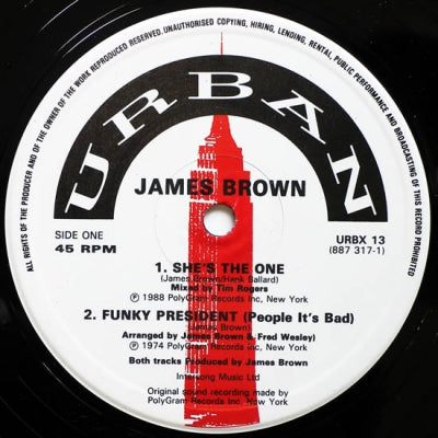 JAMES BROWN - She's The One / Funky Drummer / Funky President