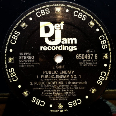 PUBLIC ENEMY - Public Enemy No.1