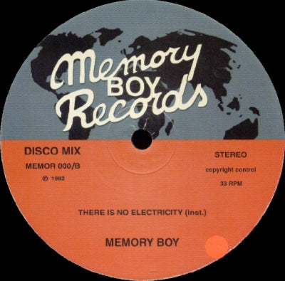 MEMORY BOY / HIPNOSIS / HIGH ENEGY - There Is No Electricity (vocal / inst.) / Bladerunner Theme / High Energy