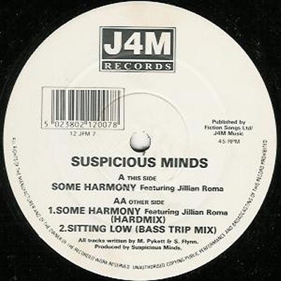 SUSPICIOUS MINDS - Some Harmony / Sitting Low