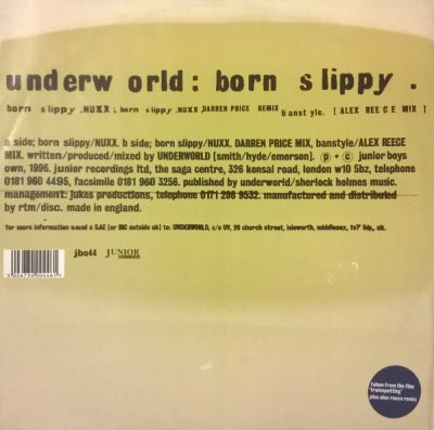 UNDERWORLD - Born Slippy.NUXX